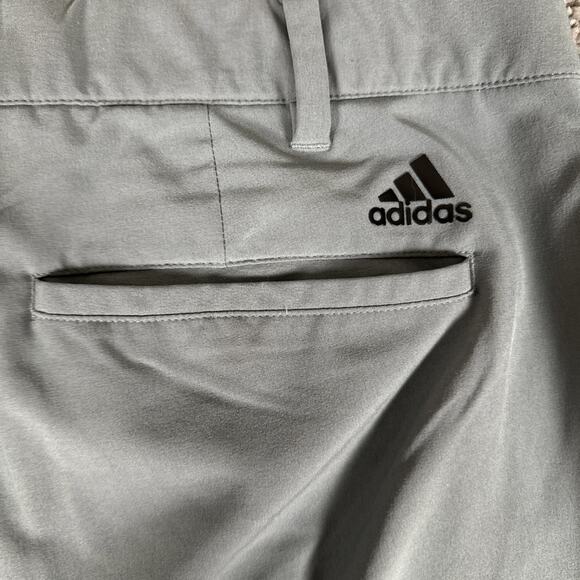 Adidas Pants Mens 36x32 Gray Ultimate 365 Standard Fit Golf Chino Grip Waist - Picture 9 of 9